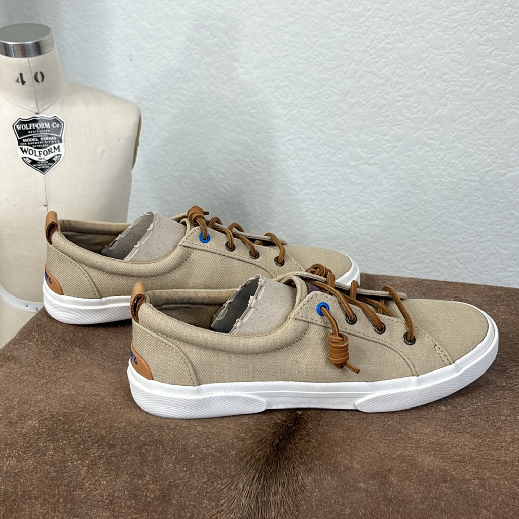 Sperry Top Siders Pier Wave Ltt Sneaker In Denim Khaki
